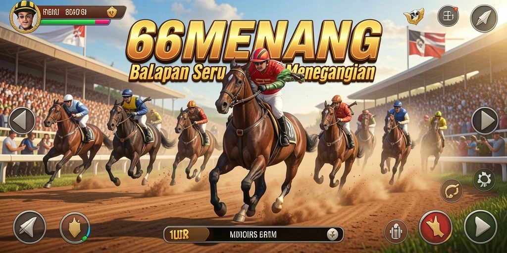Gameplay Racing yang seru dan menegangkan di 66MENANG.