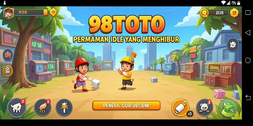 Tampilan gameplay 98TOTO yang mengasyikkan dan penuh warna.