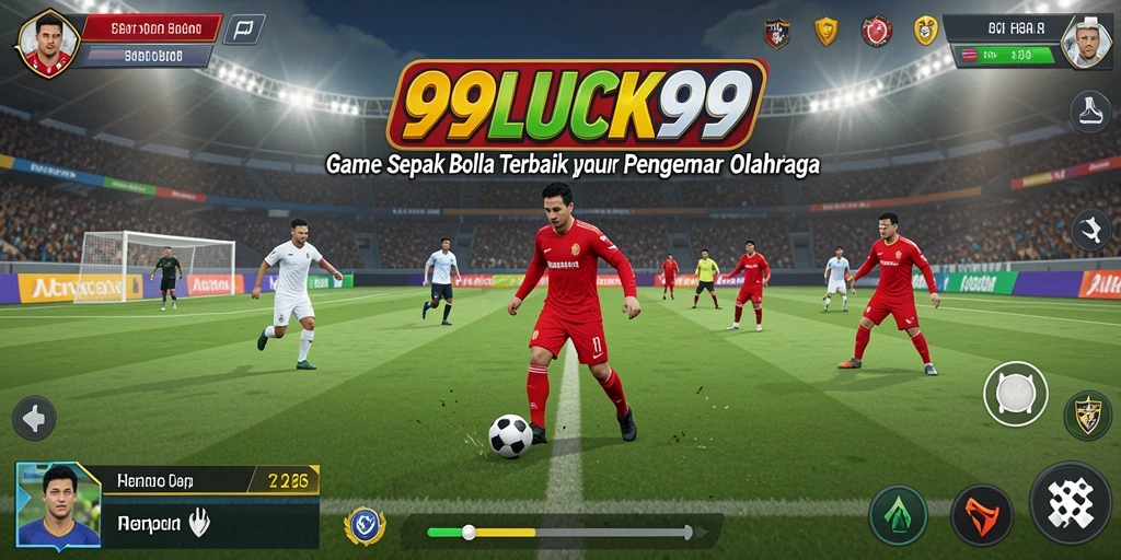 Tampilan gameplay <strong>99LUCK99</strong> dengan aksi sepak bola yang mendebarkan.