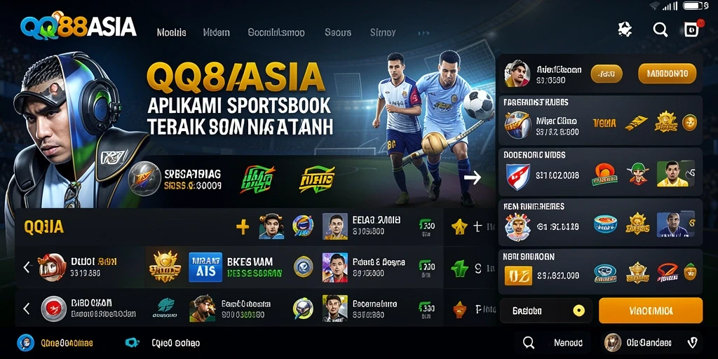 Tampilan gameplay QQ88ASIA yang menarik untuk pengalaman sportsbook.