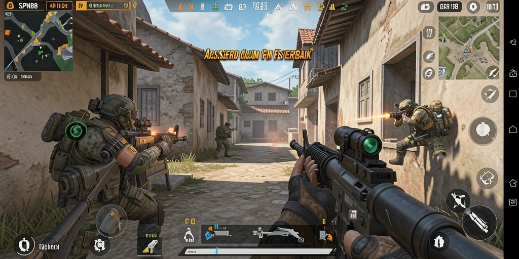 Tampilan gameplay SPN88 dengan aksi tembak-menembak yang intens.